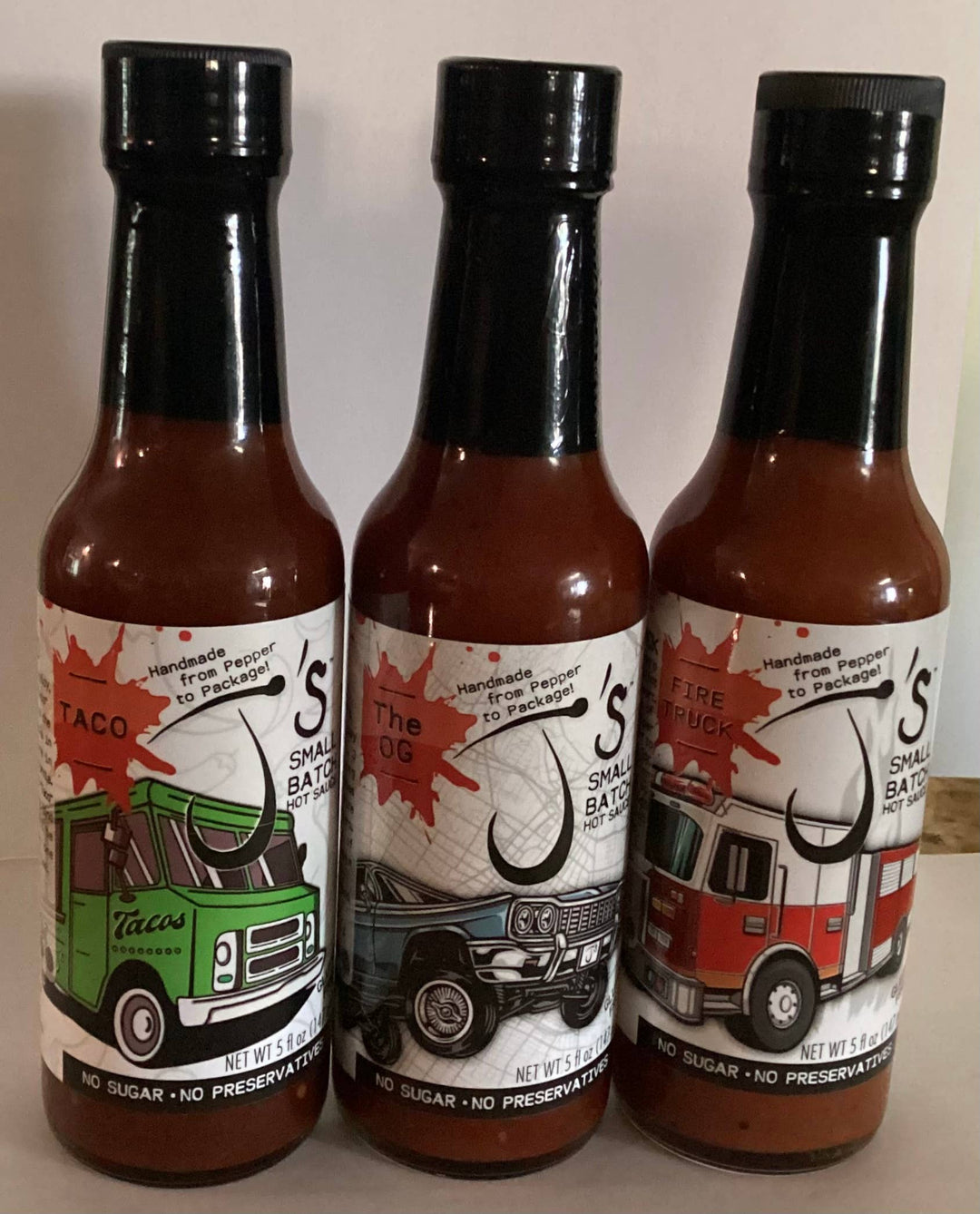 J's Small Batch Fire Truck Hot Sauce
