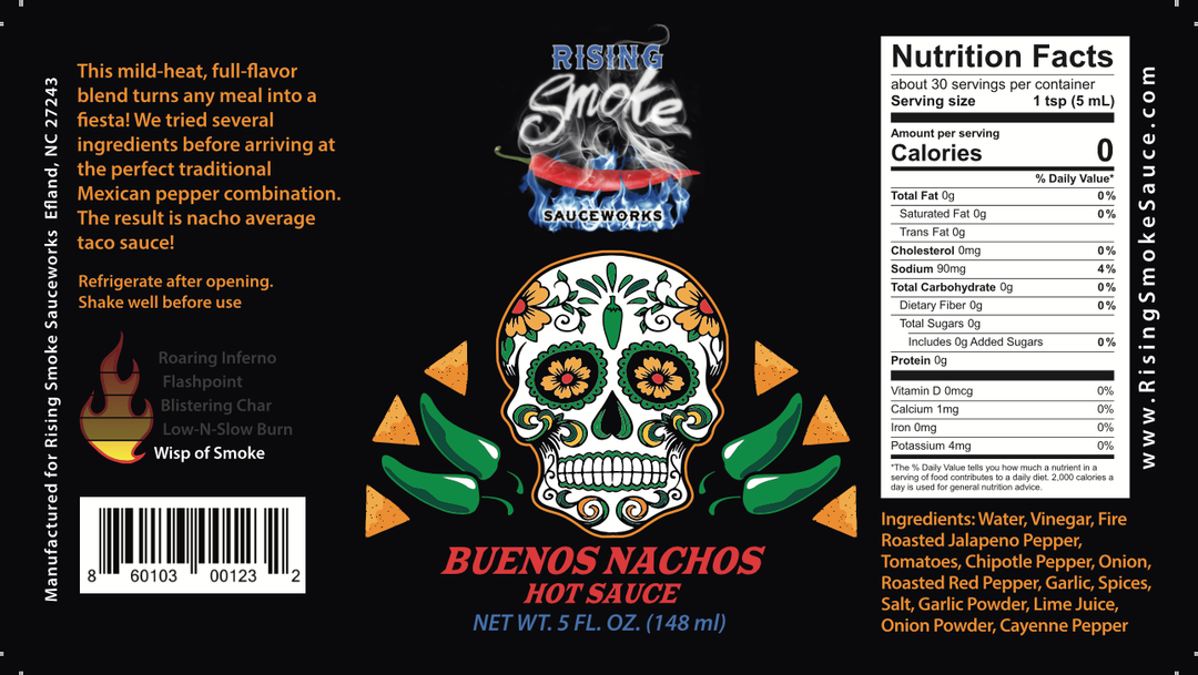 Rising Smoke Buenos Nachos Hot Sauce