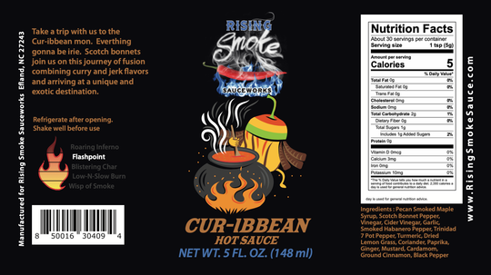 Rising Smoke Cur-ibbean Hot Sauce