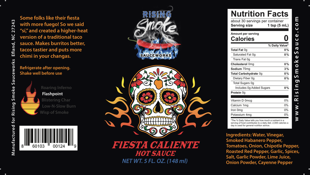 Rising Smoke Fiesta Caliente Hot Sauce