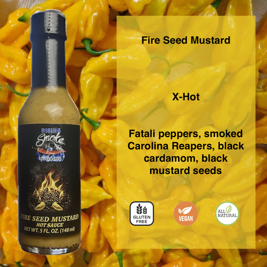 Rising Smoke Fire Seed Mustard Hot Sauce