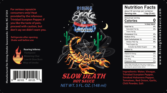 Rising Smoke Slow Death Hot Sauce