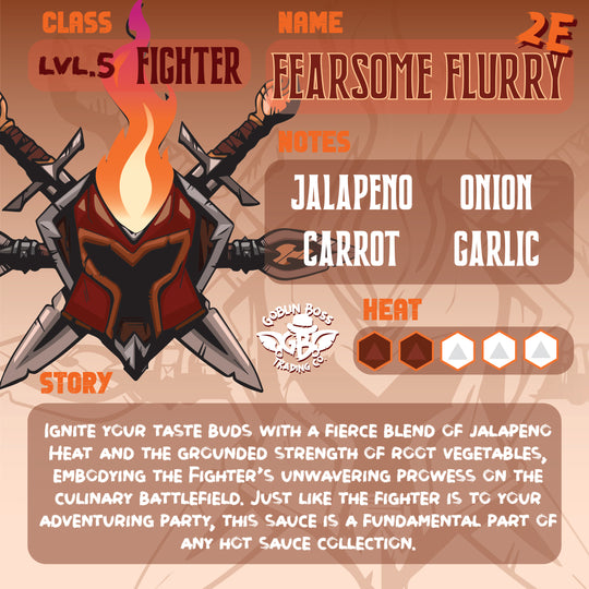 Goblin Boss Fighter's Fearsome Flurry Hot Sauce