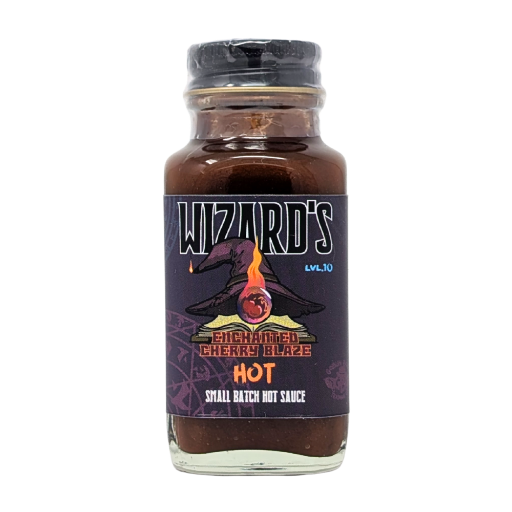 Goblin Boss Wizard's Enchanted Cherry Blaze Hot Sauce