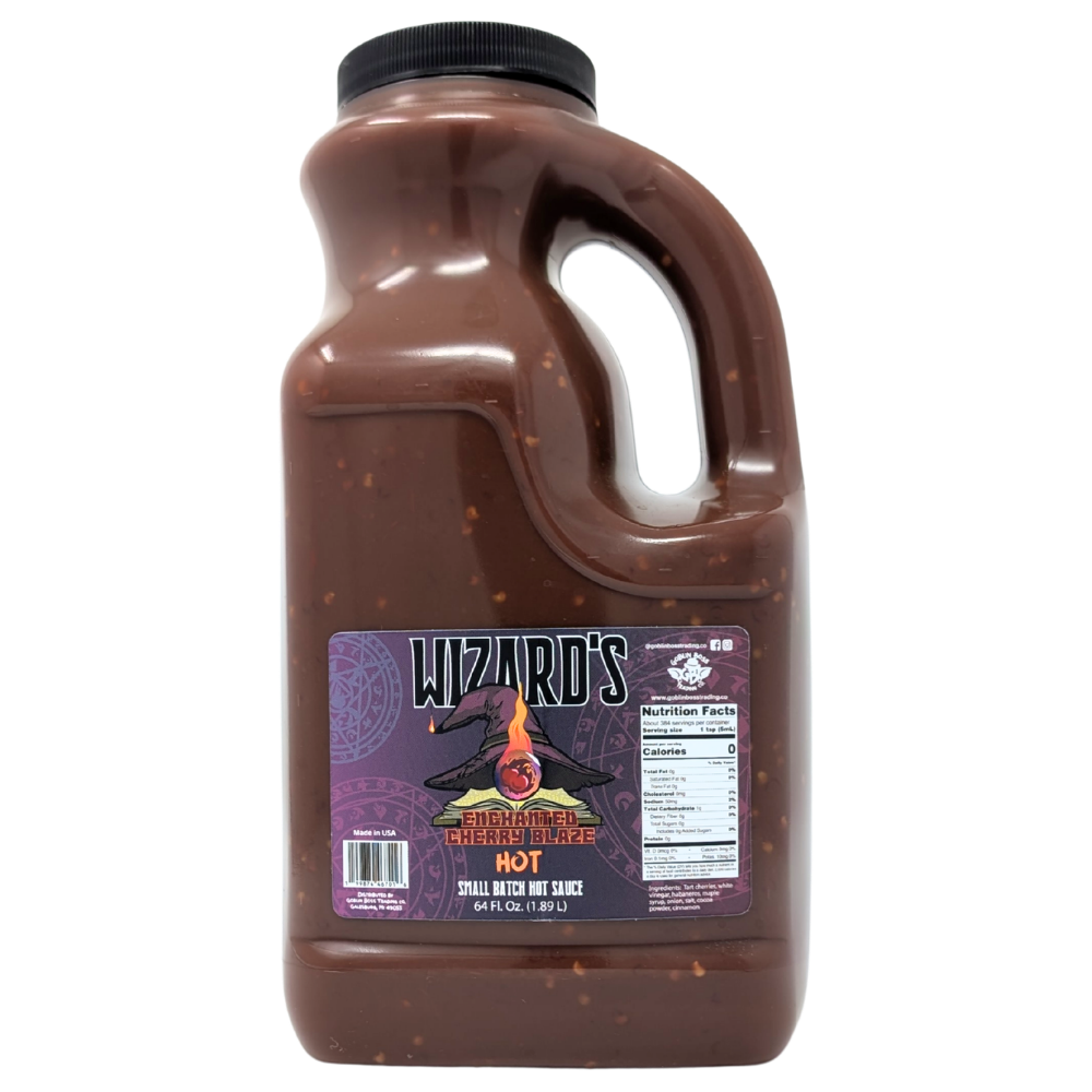 Goblin Boss Wizard's Enchanted Cherry Blaze Hot Sauce
