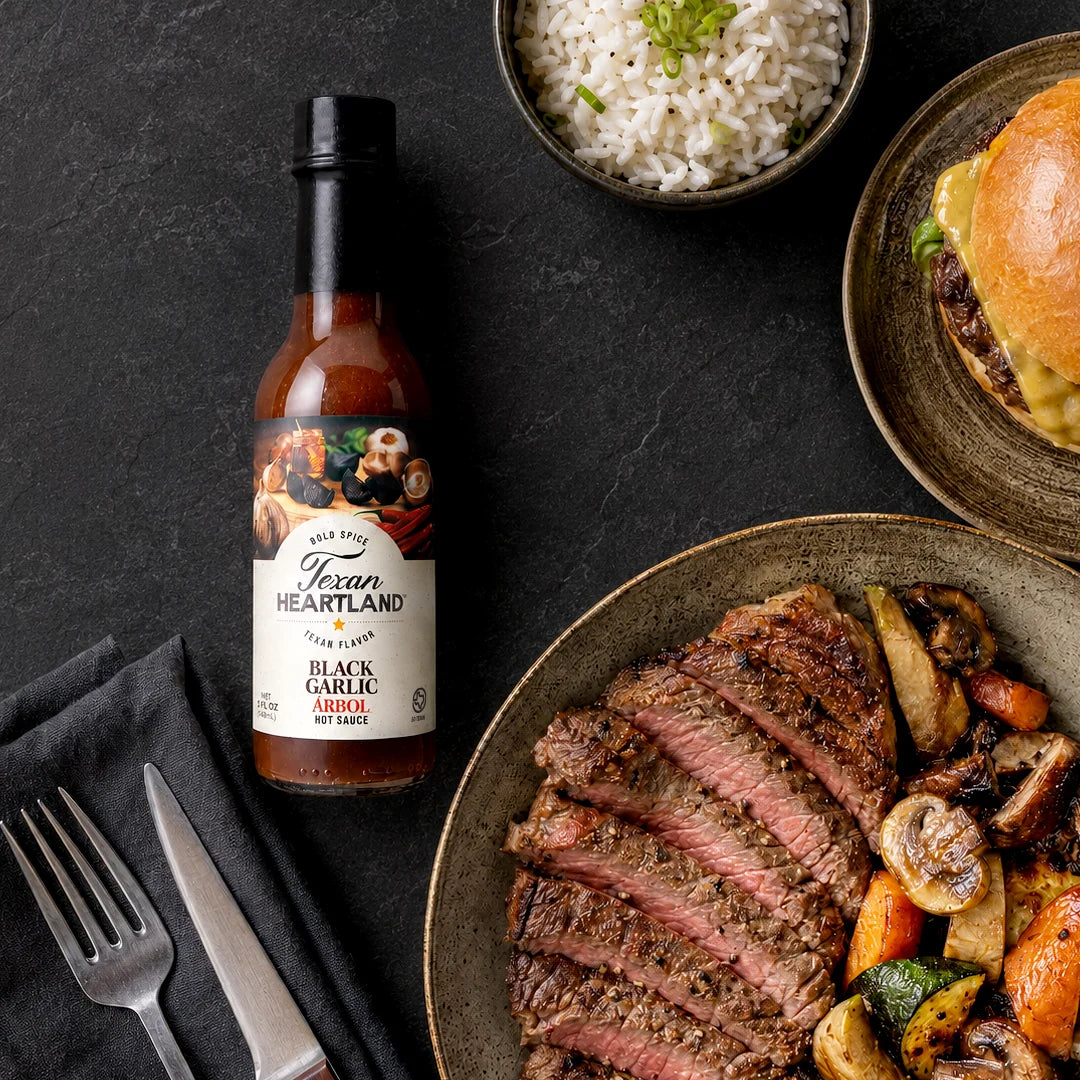 Texan Heartland Black Garlic Arbol Hot Sauce
