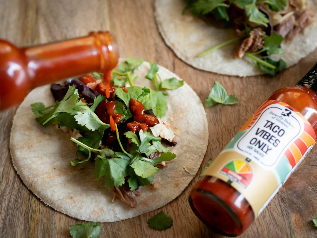 Butterfly Bakery Taco Vibes Only Hot Sauce