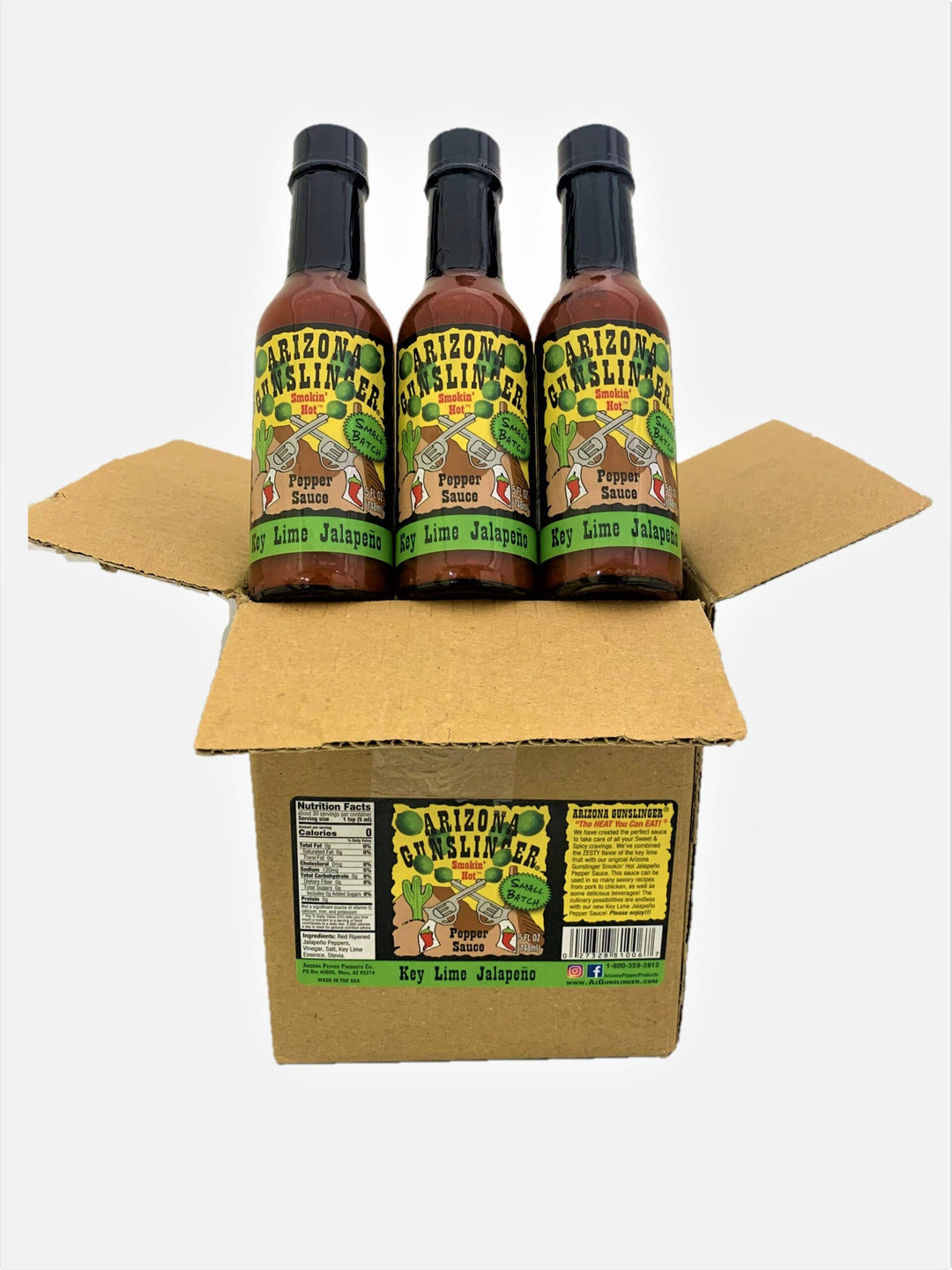 AZ Gunslinger Key Lime Jalapeno Hot Sauce