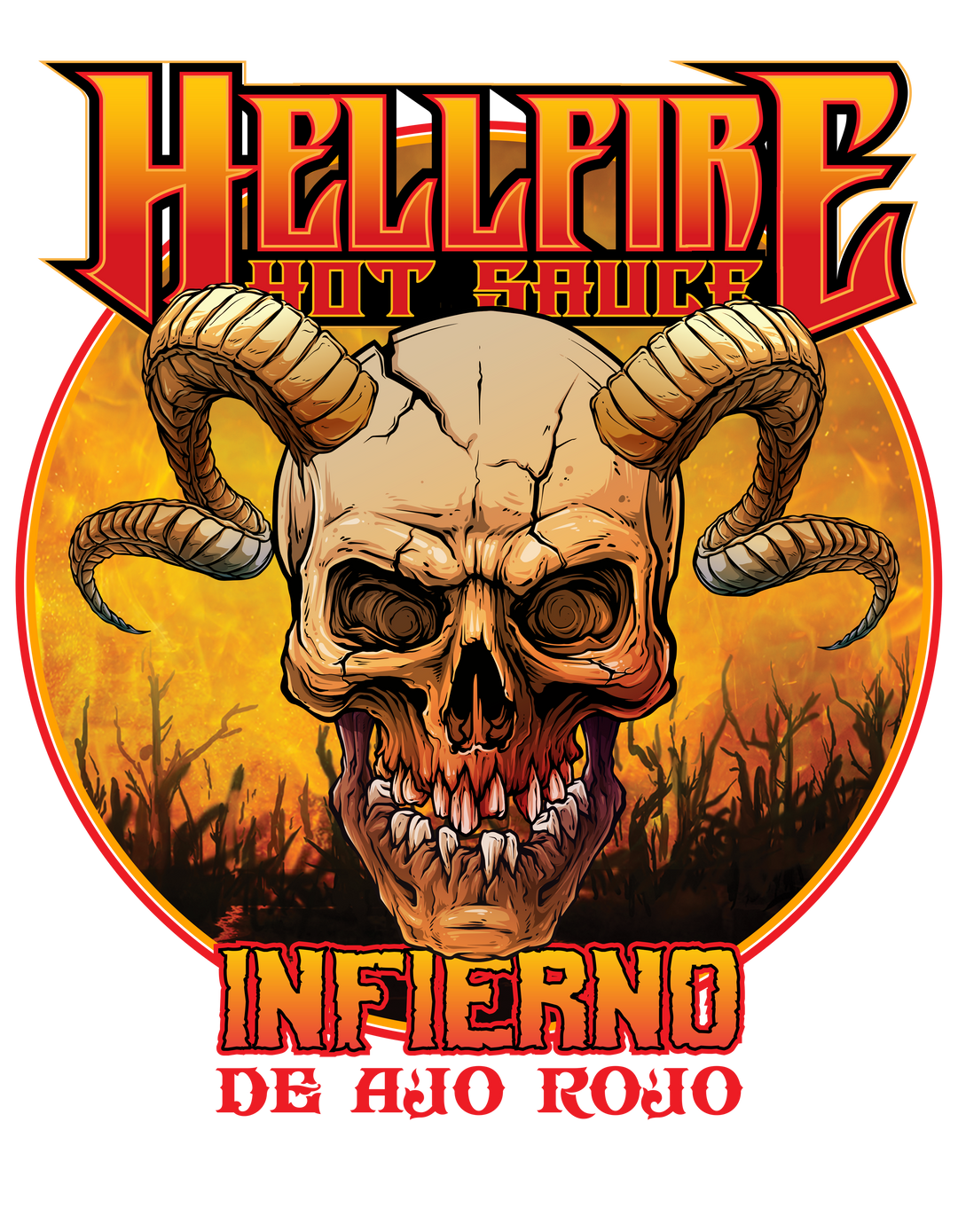 Hellfire Infierno De Ajo Rojo Hellfire Hot Sauce