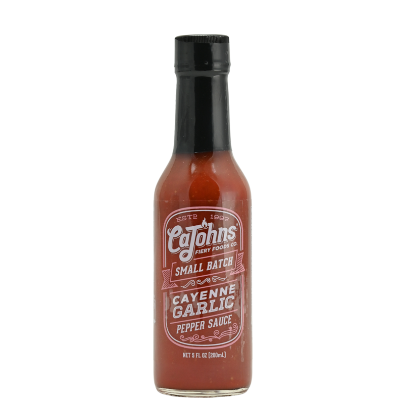 CaJohns Small Batch Garlic Cayenne Pepper Sauce
