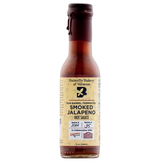 Butterfly Bakery Rum Barrel Fermented Smoked Jalapeno Hot Sauce