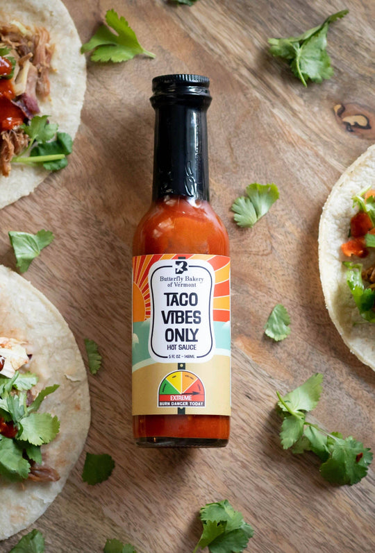 Butterfly Bakery Taco Vibes Only Hot Sauce