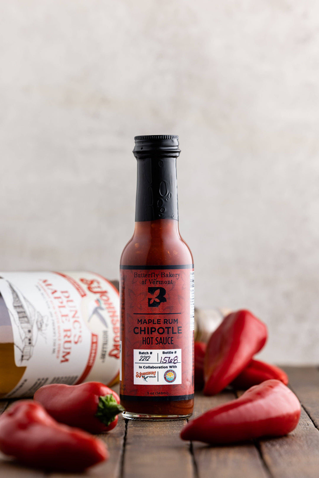 Butterfly Bakery Maple Rum Chipotle Hot Sauce